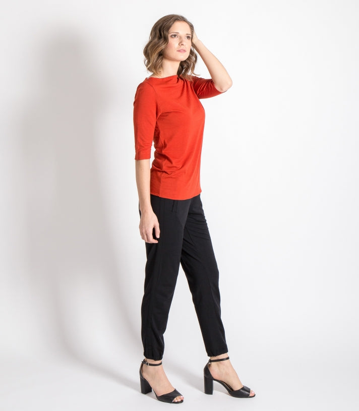 Wool Dressy Boat Neck