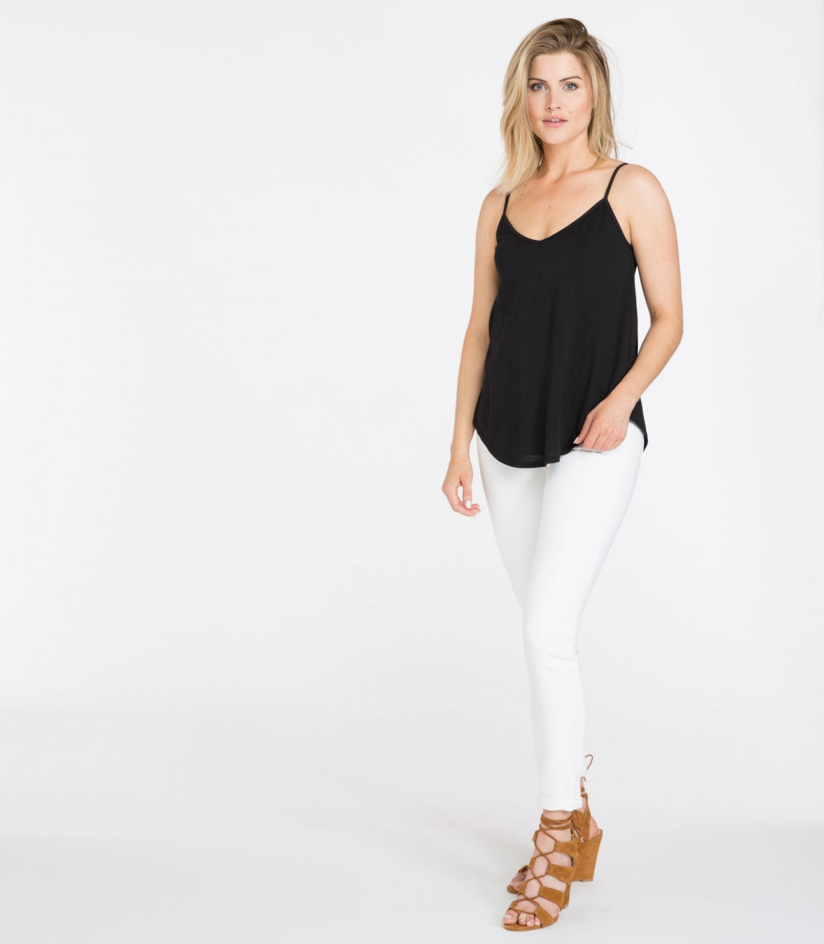 Wool Deep-V Camisole Made in USA | RAMBLERS WAY