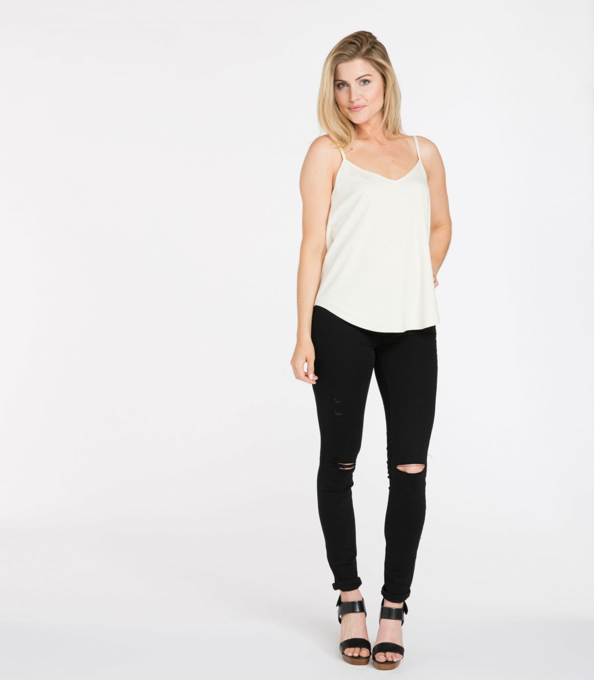 Wool Deep-V Camisole Made in USA | RAMBLERS WAY