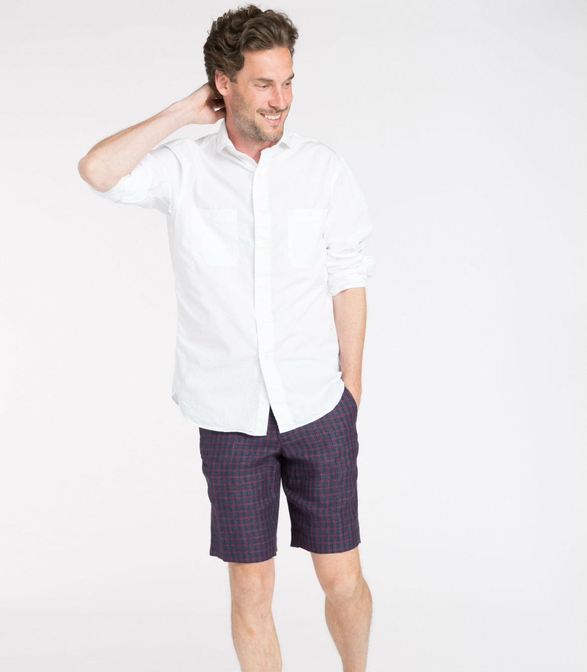 Men&#039;s Linen Garda Shorts Made in USA | RAMBLERS WAY