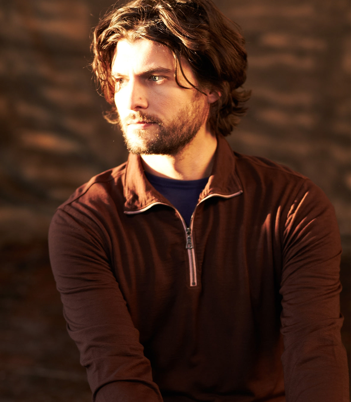 Wool Quarter Zip Pullover Made in USA | RAMBLERS WAY