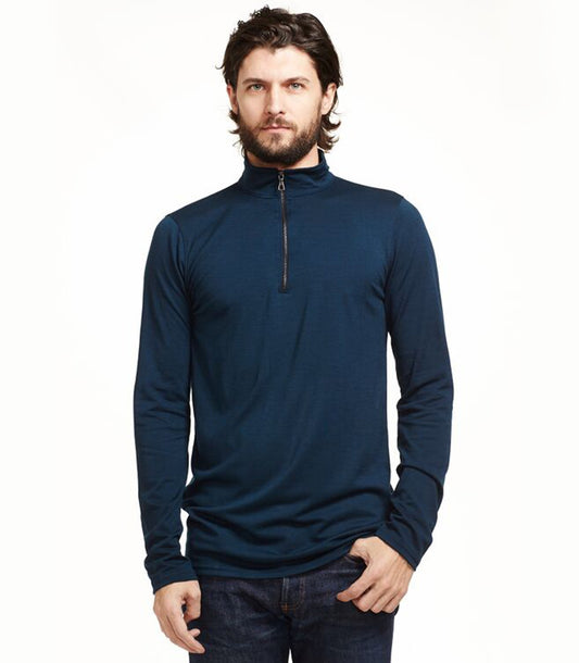 Wool Quarter Zip Pullover Made in USA | RAMBLERS WAY