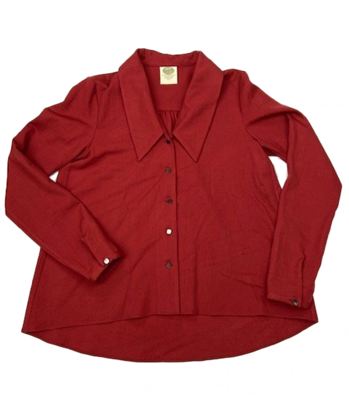 Womens Wool Cropped Blouse Made in USA | RAMBLERS WAY
