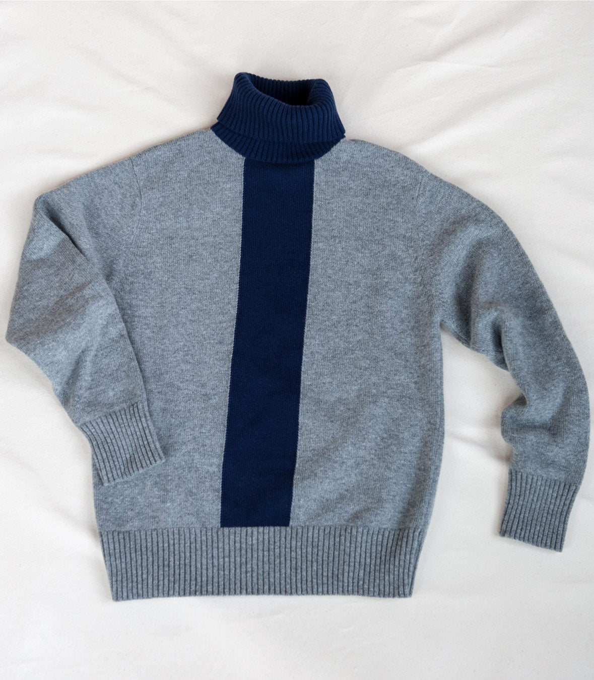 Wool Turtleneck Stripe Sweater Made in USA | RAMBLERS WAY