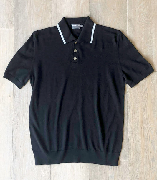 Wool Short Sleeve Knitted Polo Made in USA | RAMBLERS WAY