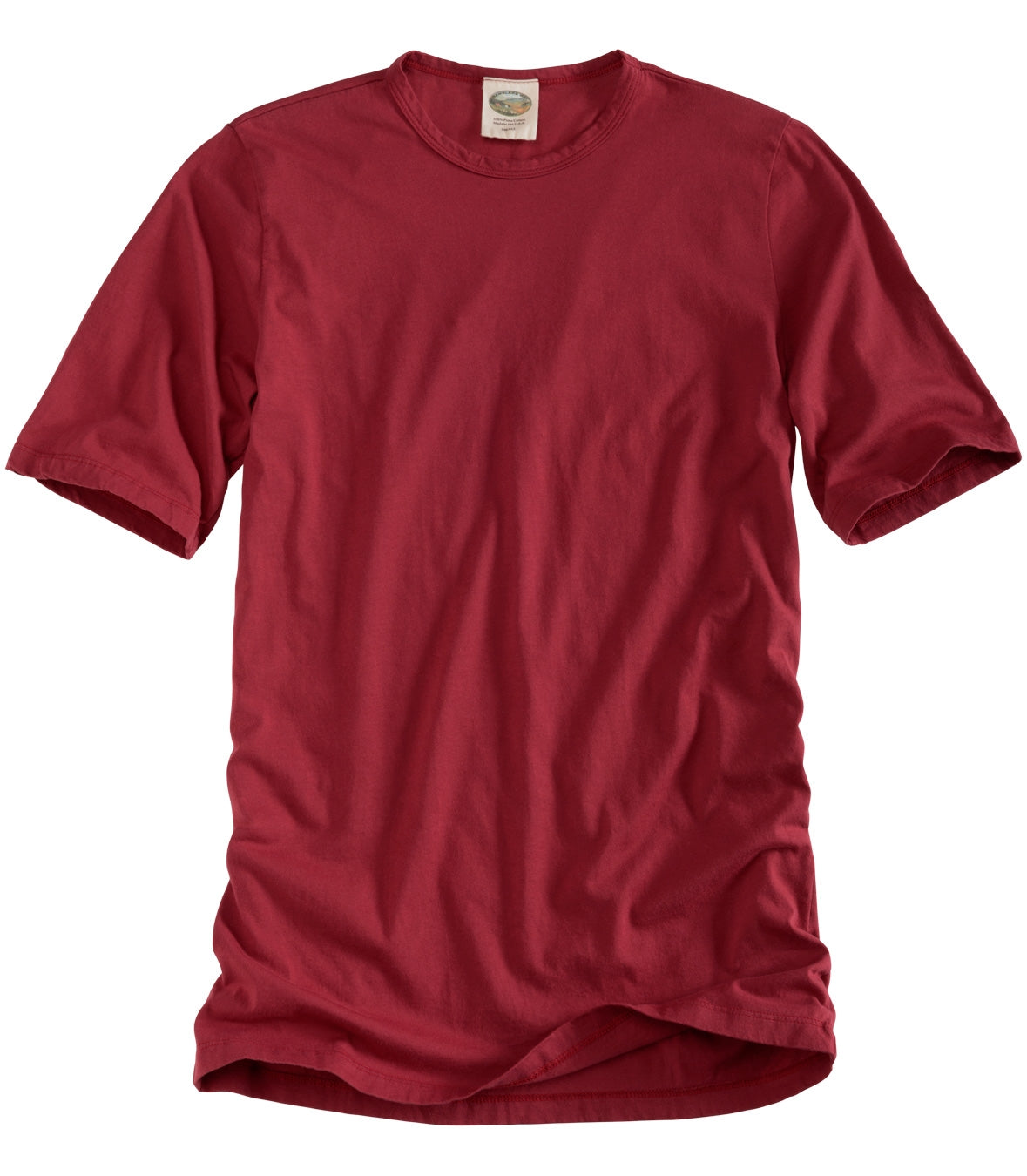 Cotton Crew Neck Tee - Short Sleeve Made in USA | RAMBLERS WAY