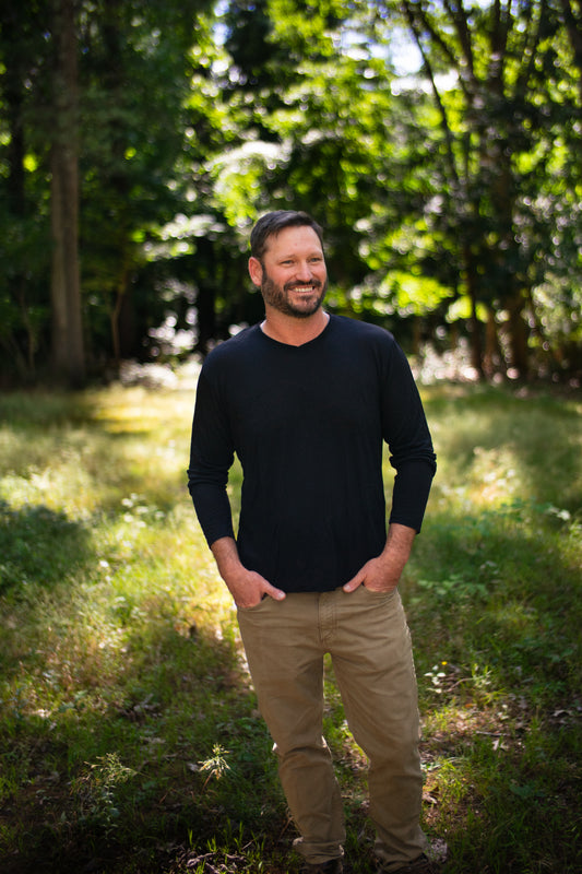 Wool Cross Neck Long Sleeve