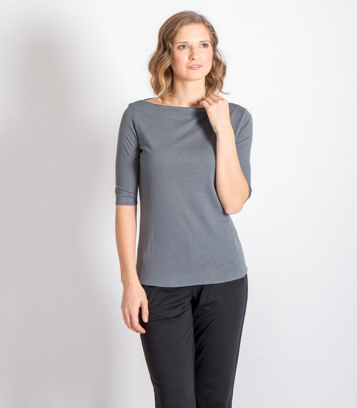 Wool Dressy Boat Neck Made in USA | RAMBLERS WAY