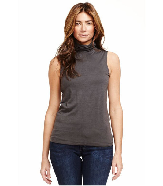 Wool Sleeveless Turtle Neck Made in USA | RAMBLERS WAY