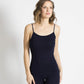 Wool Camisole - Black Made in USA | RAMBLERS WAY
