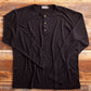 Wool Henley - Black Made in USA | RAMBLERS WAY