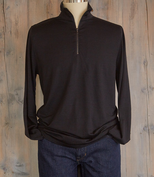 Wool Quarter Zip Pullover Made in USA | RAMBLERS WAY