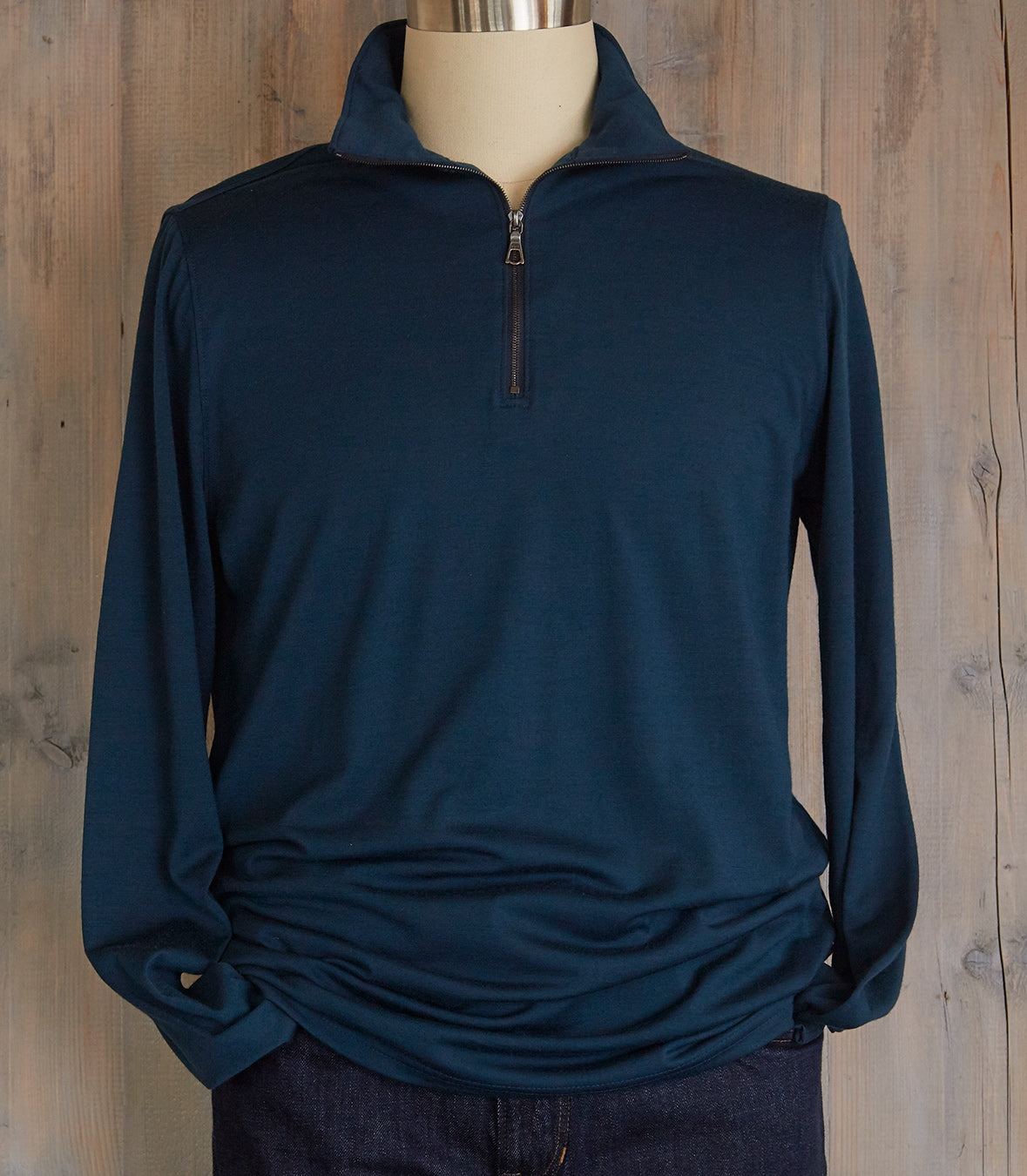 Wool Quarter Zip Pullover Made in USA | RAMBLERS WAY