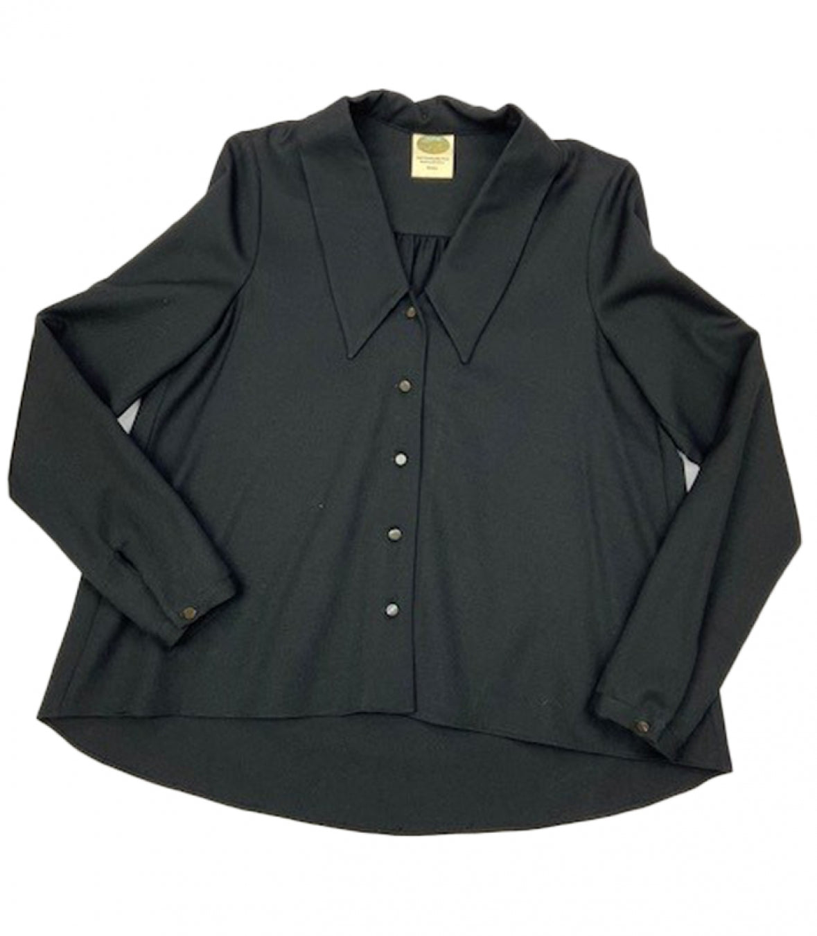 Womens Wool Cropped Blouse Made in USA | RAMBLERS WAY