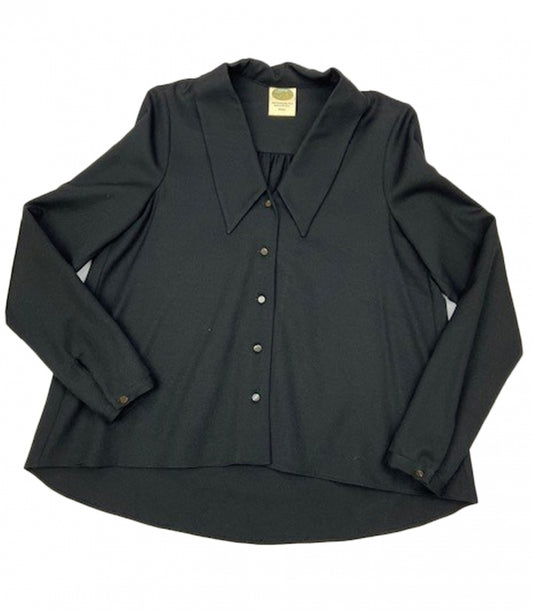 Womens Wool Cropped Blouse Made in USA | RAMBLERS WAY