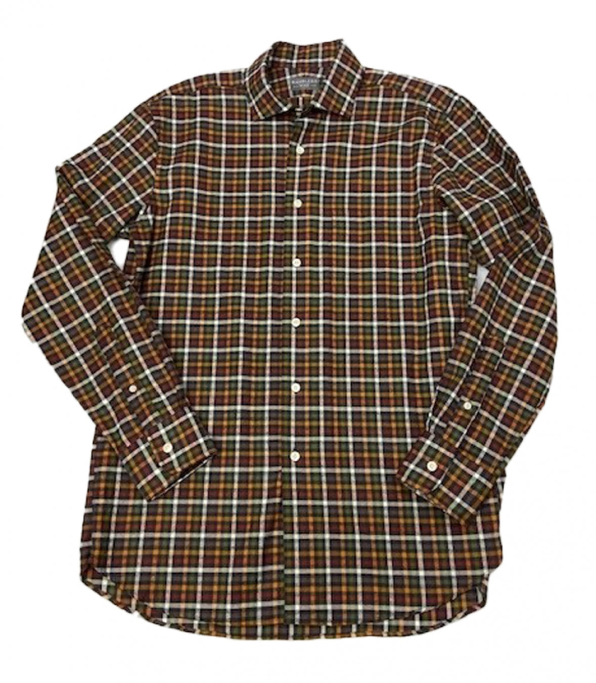 Burberry Check Wool Cotton Flannel Shirt , Size: 14