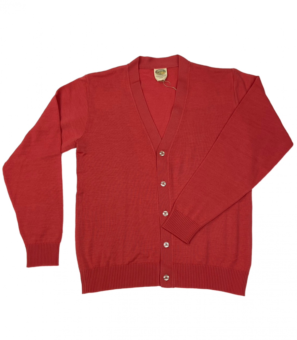 Wool V-Neck Cardigan Sweater Made in USA | RAMBLERS WAY