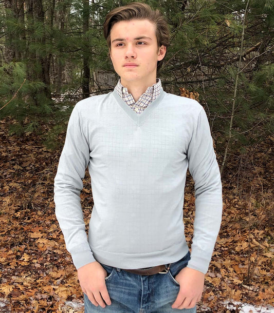 Wool Vaughn V-Neck Sweater Made in USA | RAMBLERS WAY