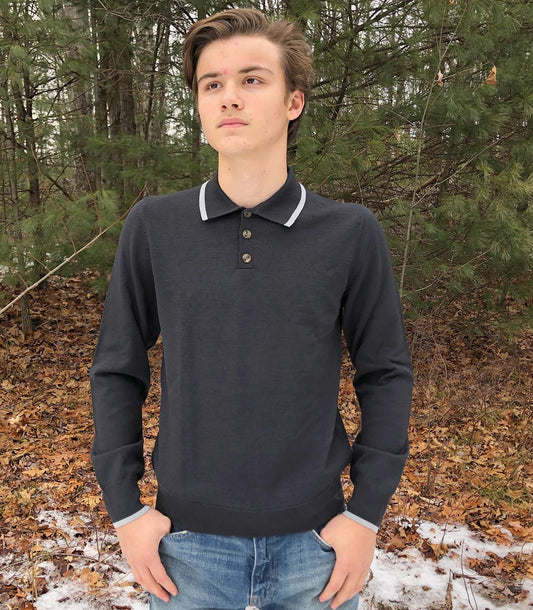 USA Polo Sweater Made in USA | RAMBLERS WAY