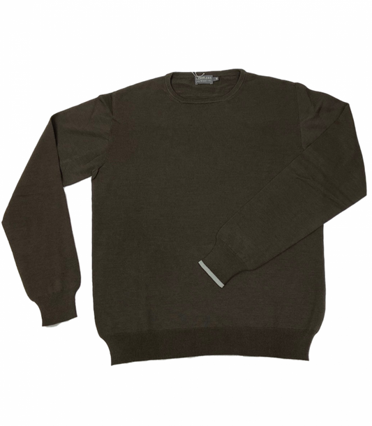 USA Crew Neck Wool Sweater Made in USA | RAMBLERS WAY