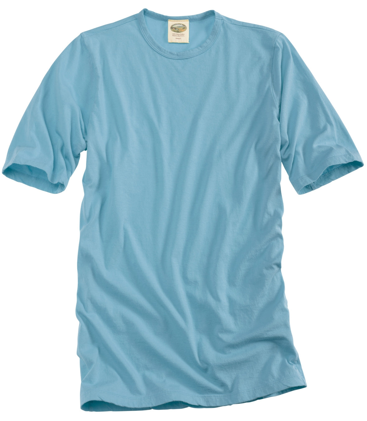 Cotton Crew Neck Tee - Short Sleeve Made in USA | RAMBLERS WAY