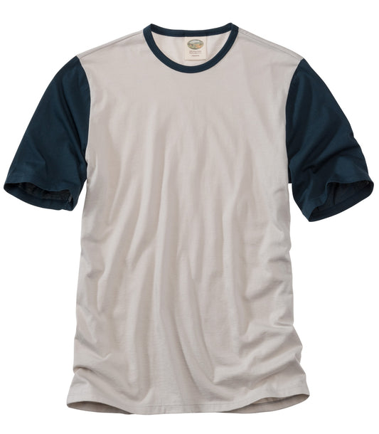 Cotton Crew Neck Tee - Short Sleeve Made in USA | RAMBLERS WAY