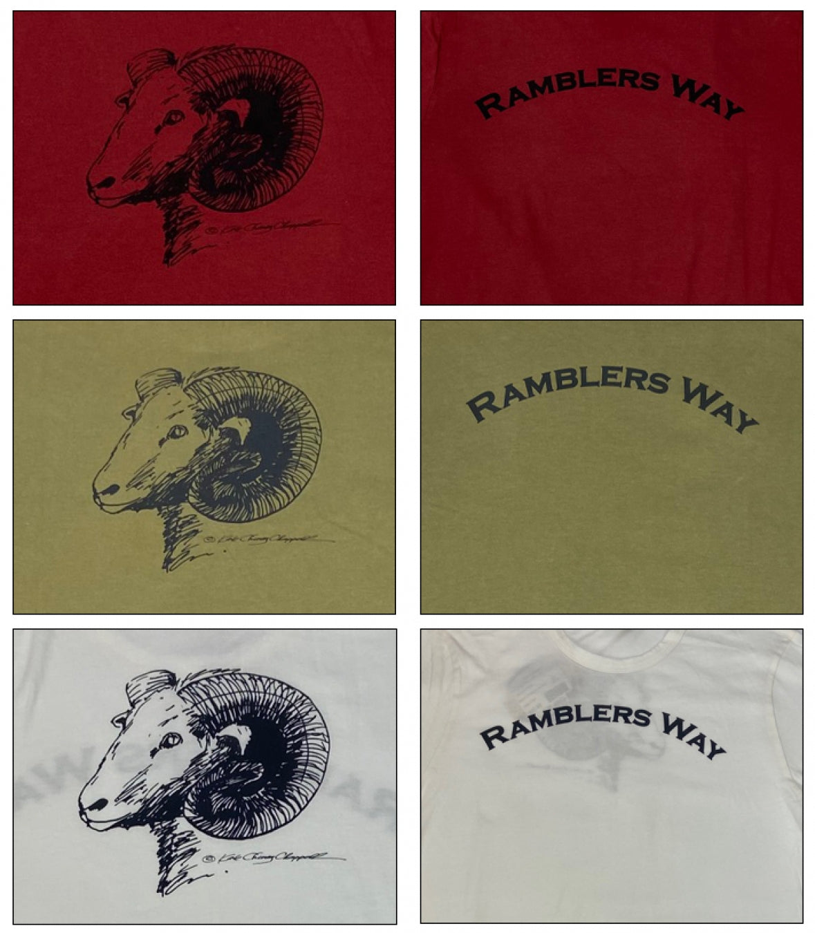 Cotton Crew Neck Tee - Short Sleeve Made in USA | RAMBLERS WAY