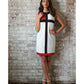 Cotton Pique Color Block Dress Made in USA | RAMBLERS WAY