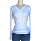 Cotton V Neck Henley - Rib Knit Made in USA | RAMBLERS WAY