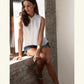 Cotton Tunic Cropped Top Made in USA | RAMBLERS WAY
